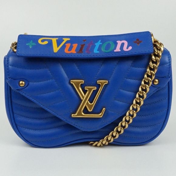 Louis Vuitton New Wave Chain Shoulder Bag Blue Neon - Picture 1 of 3